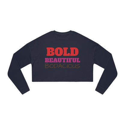 Rich Diligence BOLD Women's Cropped Sweatshirt