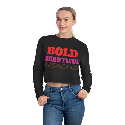 Rich Diligence BOLD Women's Cropped Sweatshirt