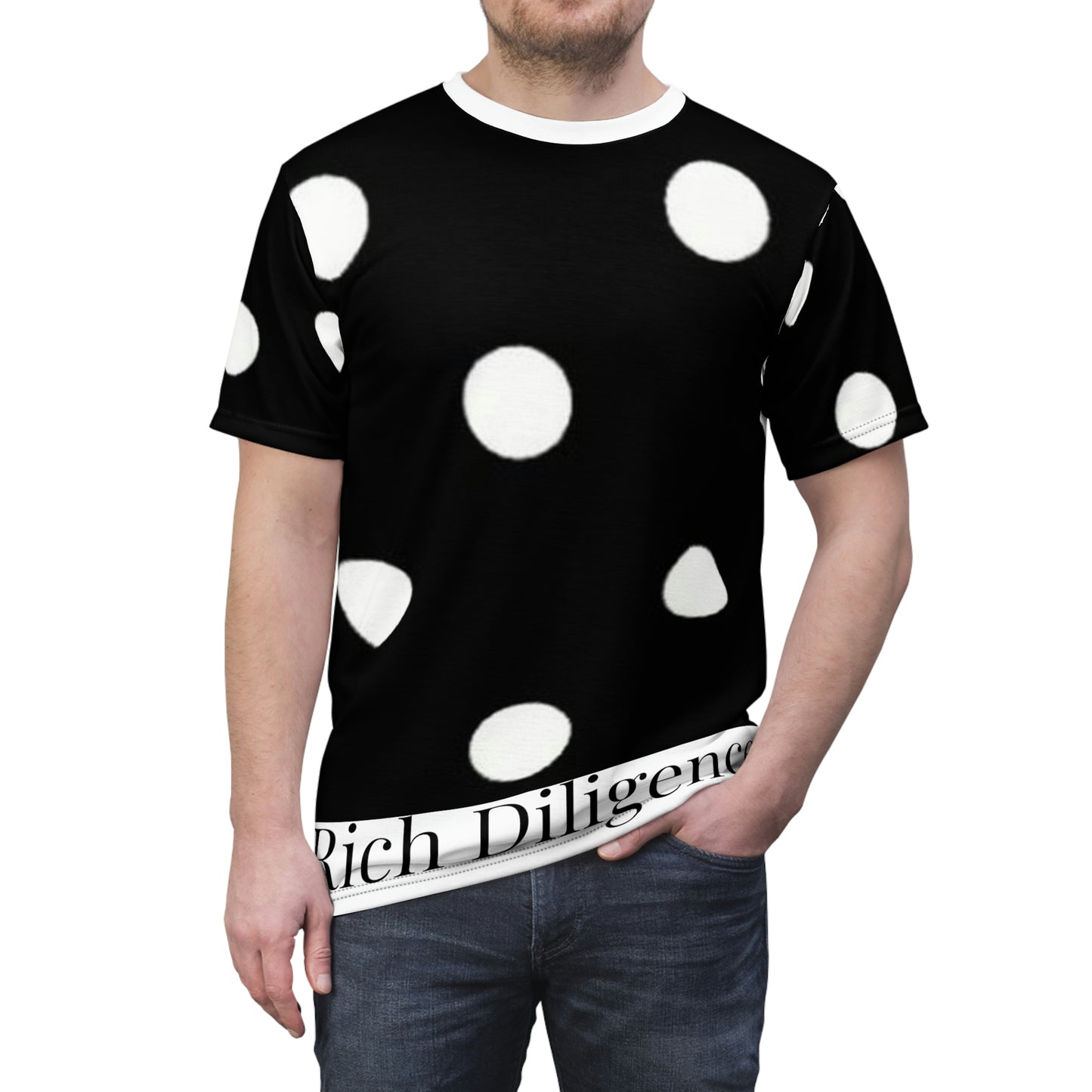 Rich Diligence unisex AOP Cut & Sew Tee