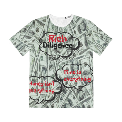 Rich Diligence Designer Men's Polyester Tee